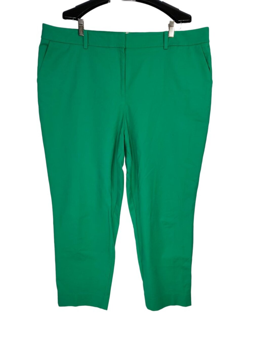 Boden Richmond 7/8 Trousers Ankle Pants Women's 20-22R Rich Emerald Green Cotton
